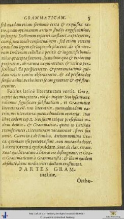Partes Grammaticæ