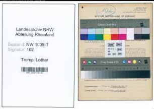 Entnazifizierung Lothar Tromp , geb. 21.05.1889 (Geschaeftsfuehrer)