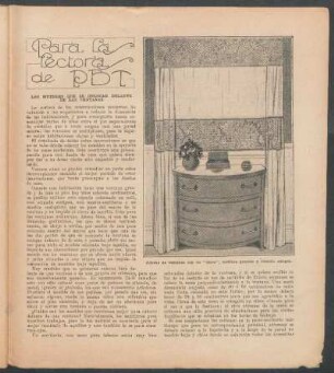Los muebles que se colocan delante de las ventanas : Para las lectoras de PBT