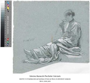 Studie zu"Der Abend"(Café Bauer). siehe auch Klassifikation 5.2, 5.6 und 5.8