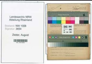 Entnazifizierung August Zester , geb. 26.05.1895 (Weber)