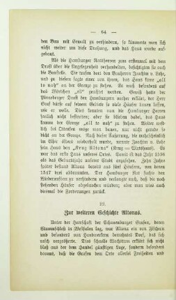 22. Zur weiteren Geschichte Altonas