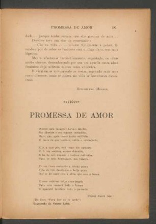 Promessa de amor : [Poema]