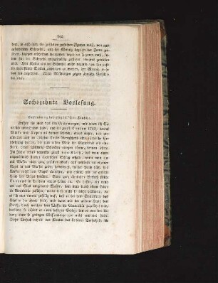 Sechszehnte Vorlesung