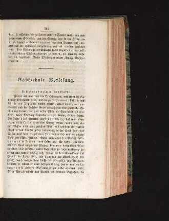 Sechszehnte Vorlesung