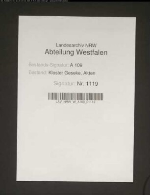 Gewinnbrief für Johann Schmet zu Niederntudorf.