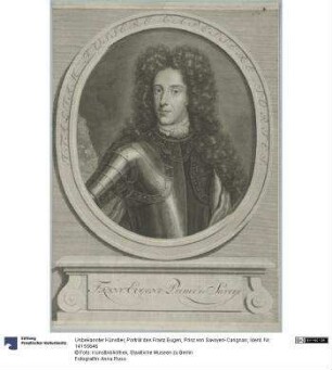 Porträt des Franz Eugen, Prinz von Savoyen-Carignan