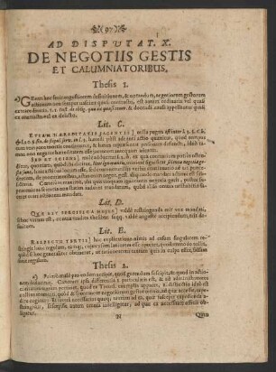 Ad Disputat. X. De Negotiis Gestis Et Calumniatoribus