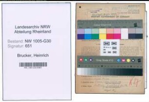 Entnazifizierung Heinrich Brucker , geb. 29.08.1912 (Unternehmer)