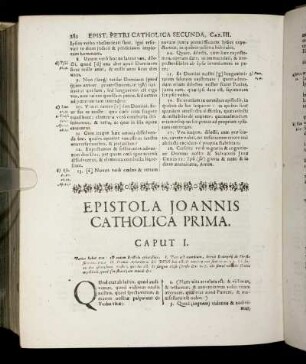 Epistola Joannis Catholica Prima. - Epistola Joannis Tertia.