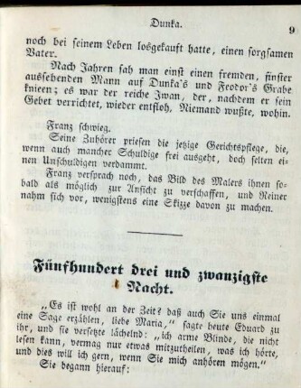 Fünfhundert drei und zwanzigste Nacht