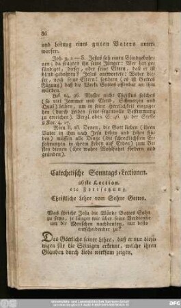 26ste Lection. 6te Fortsetzung. Christliche Lehre vom Sohne Gottes.