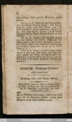 26ste Lection. 6te Fortsetzung. Christliche Lehre vom Sohne Gottes.