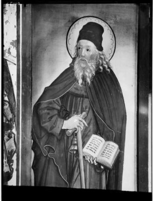 Tiefenbronn Katholische Kirche Sankt Maria Magdalena Hochaltar (1469) von Hans Schüchlin Schrein - Malerei Heiliger Antonius