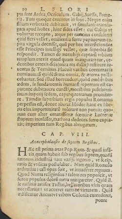 Cap. VIII. Anacephalaeosis de septem Regibus.