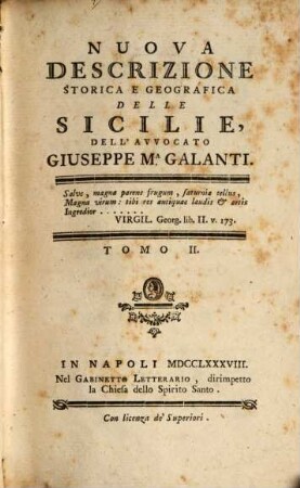 Nuova descrizione storica e geografica delle Sicilie, 2