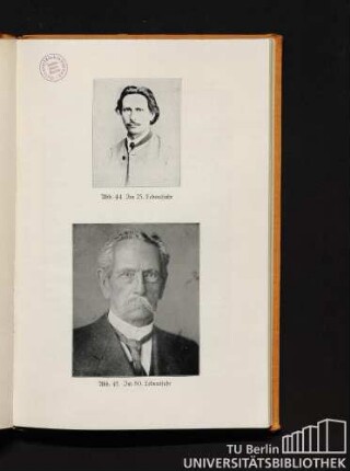 Abb. 44. Im 25. Lebensjahr. Abb. 45. Im 80. Lebensjahr.
