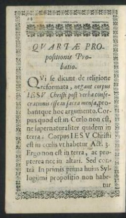 Quartae Propositionis Probatio.