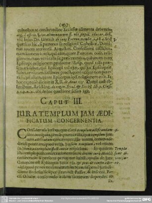 Caput III. Iura Templum Iam Aedificatum Concernentia