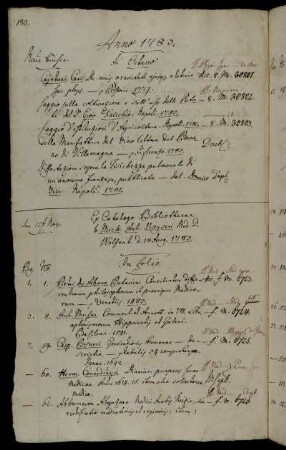 Ex Catalogo Bibliothecae b. Mich. Ant. Kayseri Med. D. Wolfenb. d. 18 Aug. 1783.