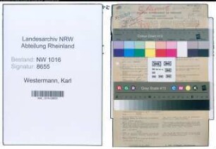 Entnazifizierung Karl Westermann , geb. 23.10.1883 (Studienrat)