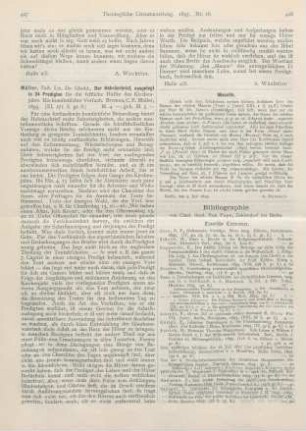 427-428 [Rezension] Müller, Ghold., Der Hebräerbrief, ausgelegt in 34 Predigten für die festliche Hälfte des Kirchenjahrs. Ein homiletischer Versuch