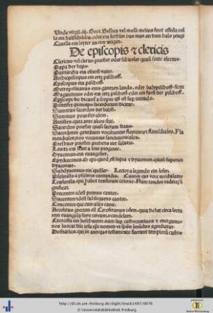 De episcopis et de clericis