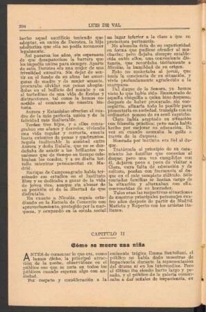 Capítulo II : Cómo se muere una niña