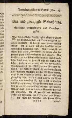 937-950, Vier und zwanzigste Betrachtung.