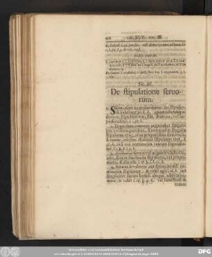 Tit. III. De stipulatione servorum.