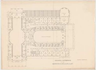 Thiersch, Friedrich von; Wiesbaden; Kurhaus - Grundriss 1. OG