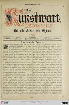 Anschauliche Sprache, [1]