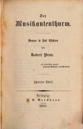 Der Musikantenthurm, 2