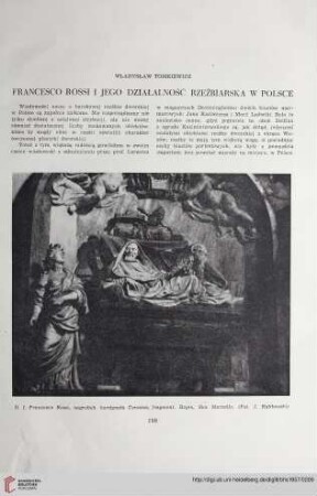 19: Francesco Rossi i jego działalność rzeźbiarska w Polsce