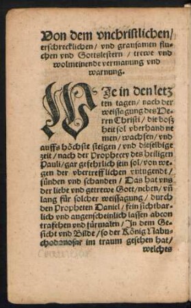 Von dem unchristlichen/ erschrecklichen/ und grausamen Fluchen und Gottslestern/ trewe und wolmeinende vermanung und warnung