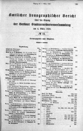 No. 11, 4. März 1920