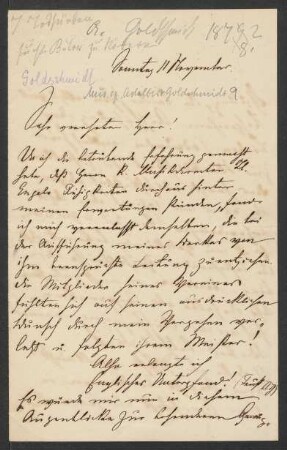 Brief an Hans von Bülow : 11.11.1878