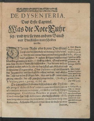 De Dysenteria.