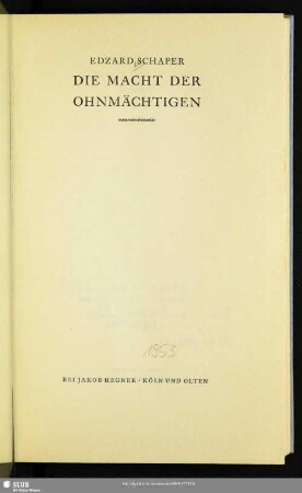 Die Macht der Ohnmächtigen