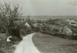 Spaargebirge. Blick vom Rautenbergweg nach Osten gegen Niederau und Weinböhla