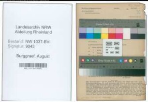 Entnazifizierung August Burggraef , geb. 13.03.1888 ()