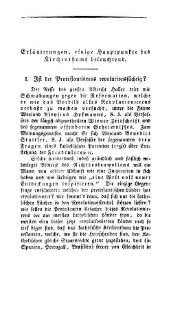 Erläuterungen, einige Hauptpunkte des Kirchenthums beleuchtend.