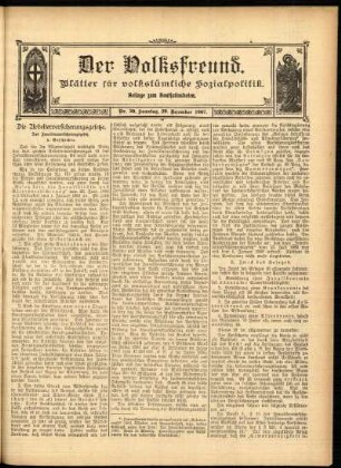 Ausgabe vom Sonntag, den 29. Dezember 1907.
