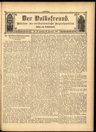 Ausgabe vom Sonntag, den 29. Dezember 1907.