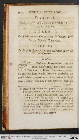 Pars II. Liber I