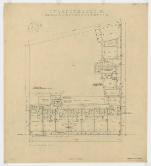 Wohn- und Geschäftshaus Rankestraße 13, Berlin-Charlottenburg: Grundriss 6. Obergeschoss 1:100
