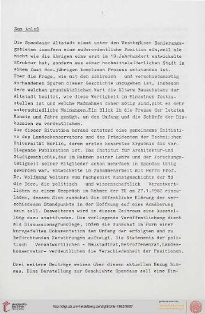 Zum Anlaß