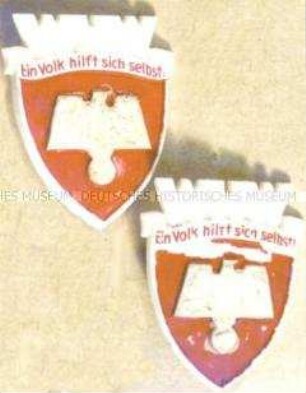 WHW-Abzeichen, Leucht-Abzeichen, Straßensammlung im Gau Kurhessen vom Januar 1940