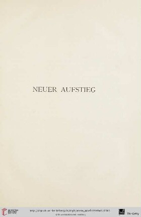 Neuer Aufstieg