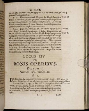 Locus XIV. De Bonis Operibus.